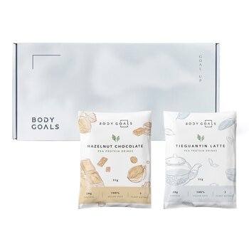 Body Goals 豌豆蛋白飲組合 31公克 X 60入 (榛果可可 / 觀音拿鐵)
