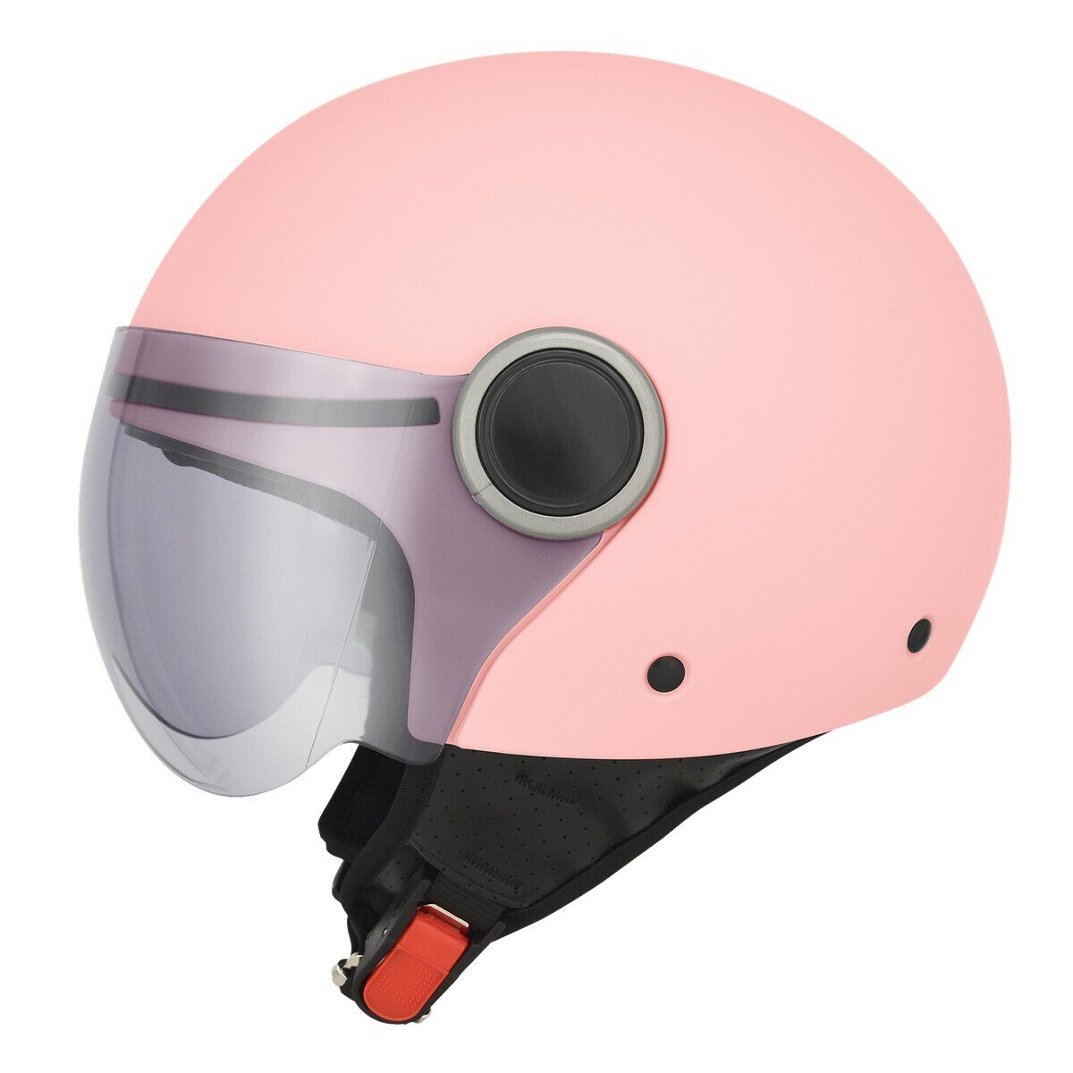 M2R 機車半露臉式防護頭盔 M505 XL 消光粉紅