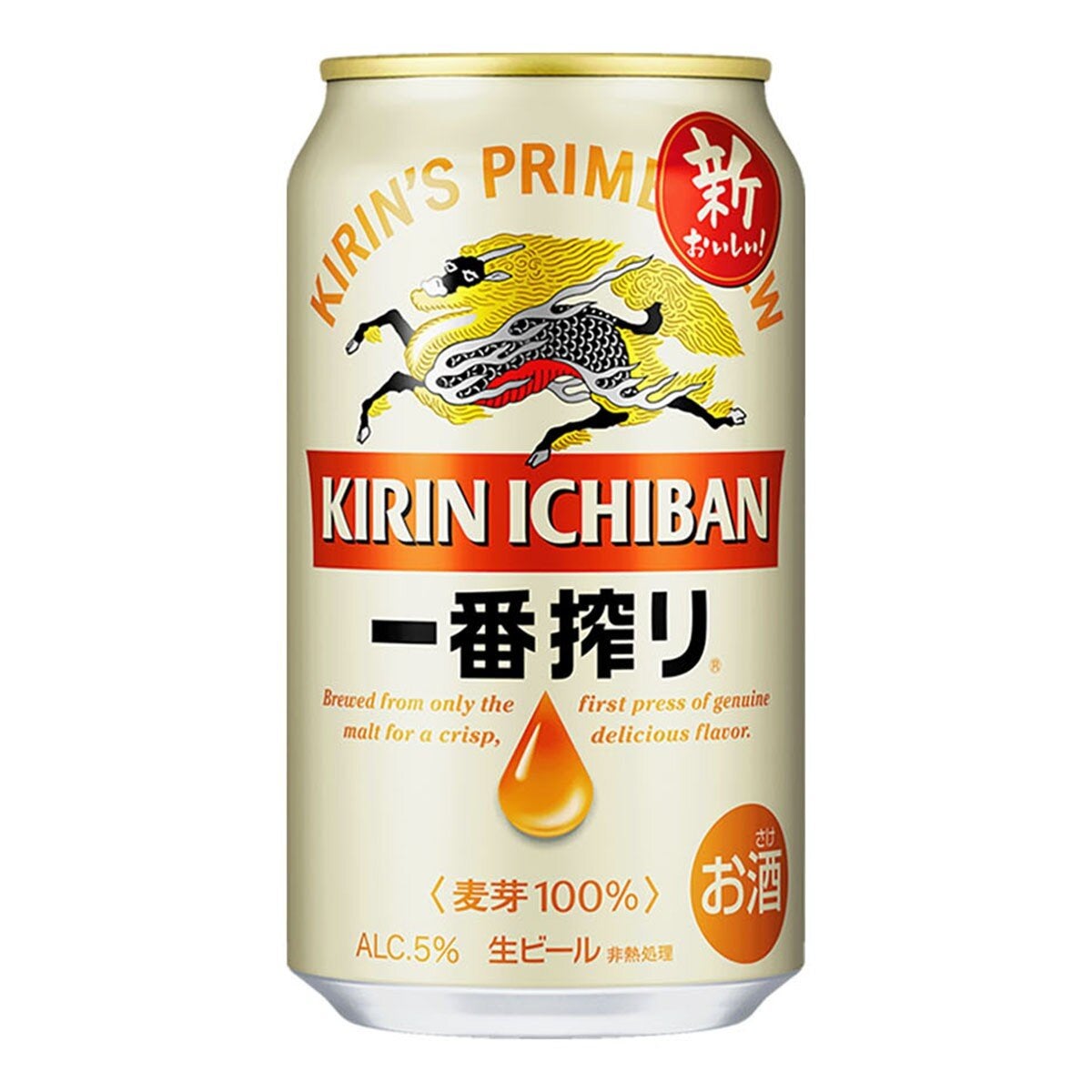 麒麟 一番搾啤酒 350毫升 X 24罐