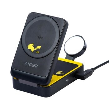 ANKER B2557 皮卡丘 三合一 MagGo Qi2 15W 磁吸無線充電座 黑 ANKER B2557 皮卡丘 三合一 MagGo Qi2 15W 磁吸無線充電座 黑