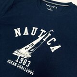 Nautica 男短袖上衣 深藍