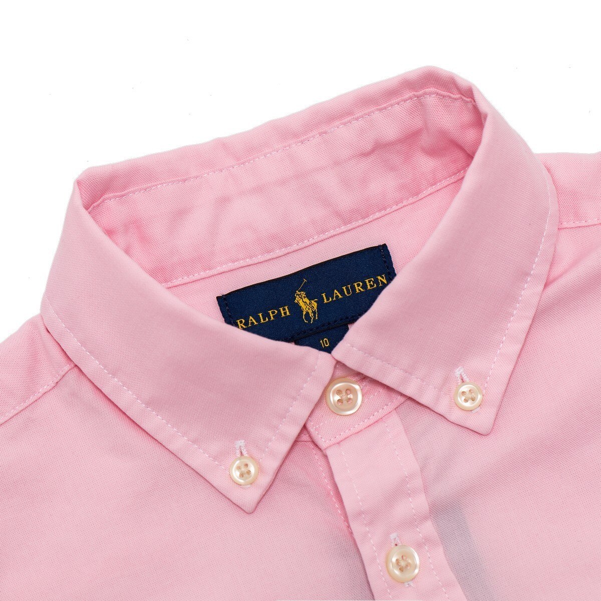 Polo Ralph Lauren 女童短袖襯衫 粉紅 10