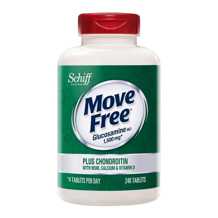 Schiff Move Free Glucosamine + Chondroitin + MSM + Vitamin D + Calcium 240-Tablet