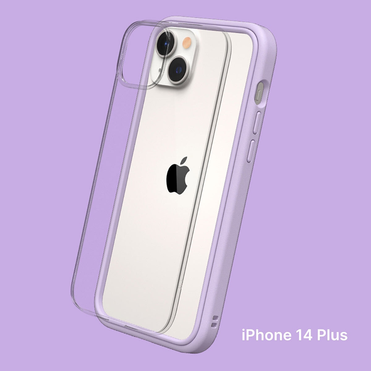 犀牛盾 iPhone 14 Plus MOD NX 防摔手機殼 + 9H 3D滿版螢幕玻璃保護貼 紫羅蘭