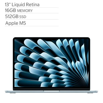 Apple MacBook Air 13吋 搭配 M5晶片 10核心CPU 8核心GPU 16GB 512GB SSD