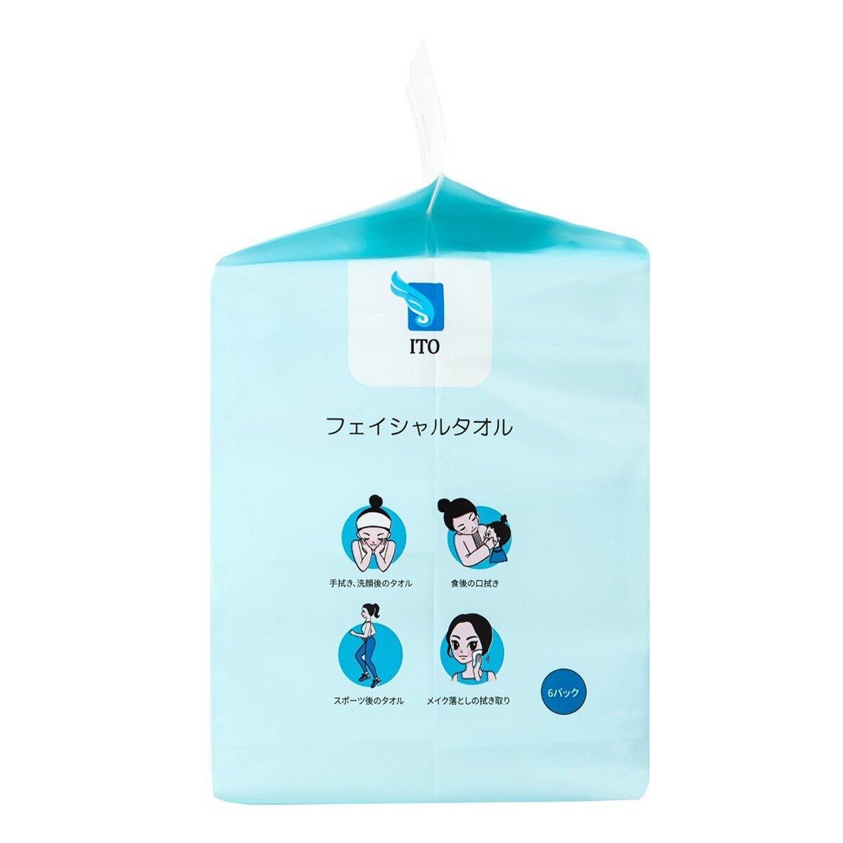 ITO Interfold Facial Towel 66-Piece X 6-Pack