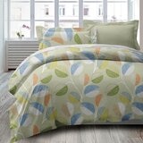 Caliphil 美國棉雙人加大床包兩用被四件組 183公分 X 190公分 咖啡樹