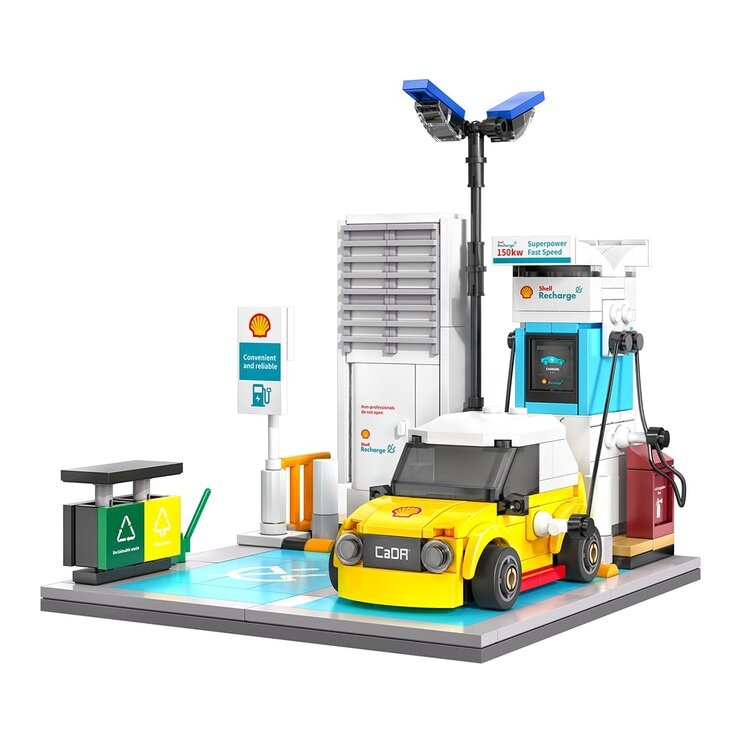 CaDA Shell 模擬加油站積木組