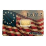 PAMP 美國獨立 250周年紀念 黃金條塊 999.9純金 2.5公克 PAMP 美國獨立 250周年紀念 黃金條塊 999.9純金 2.5公克