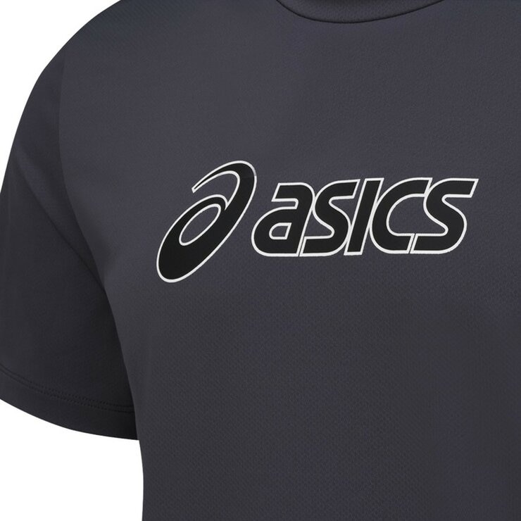 Asics 男短袖運動上衣 深灰 Asics 男短袖運動上衣 深灰