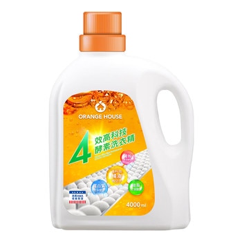 Orange House 橘子工坊 四效高科技酵素洗衣精 4000毫升 Orange House 橘子工坊 四效高科技酵素洗衣精 4000毫升