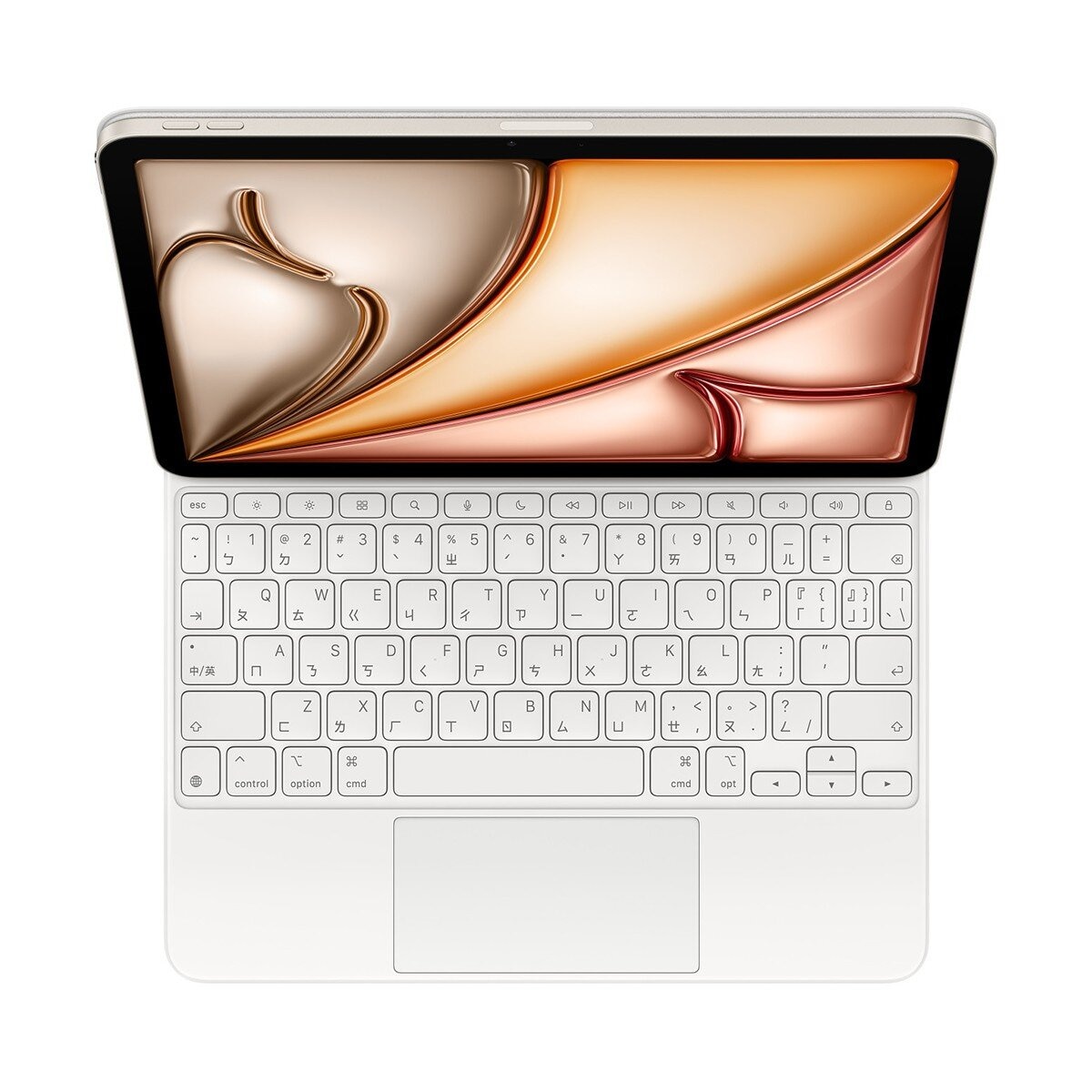 Apple 巧控鍵盤適用於 iPad Air 11吋 M3 中文 注音 白