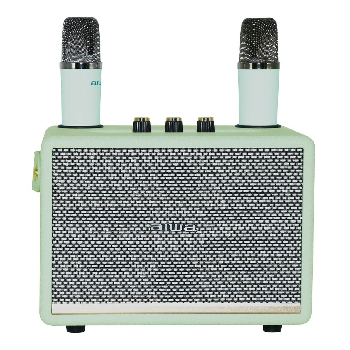 Aiwa AI-KBQ22 K歌藍牙音箱 淺綠色