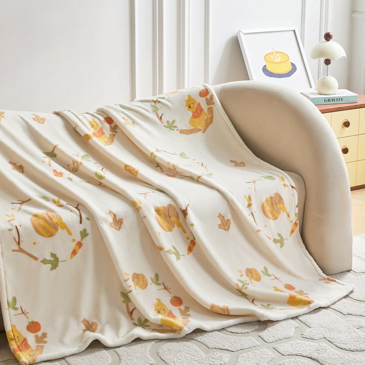 Disney 絨毛毯 150公分 X 180公分 小熊維尼