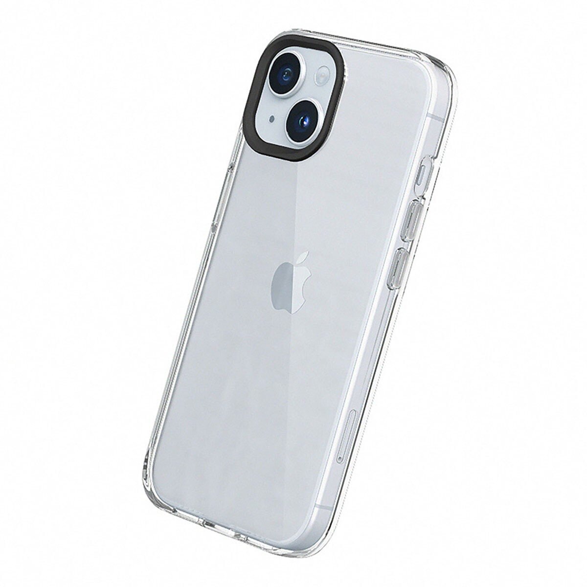 犀牛盾 iPhone 15 Clear 透明防摔手機殼 + 9H 3D滿版螢幕玻璃保護貼 + 編織手機掛繩加掛片 極致灰