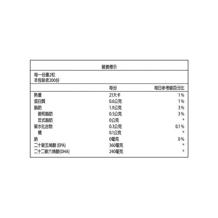 科克蘭 魚油軟膠囊 1000毫克 400粒