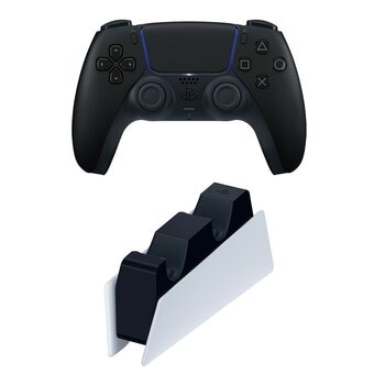 Sony PlayStation 5 無線控制器 午夜黑+ 無線控制器 充電座 Sony PlayStation 5 無線控制器 午夜黑+ 無線控制器 充電座