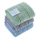 Welhome 波紋純棉浴巾 76公分 X 147公分