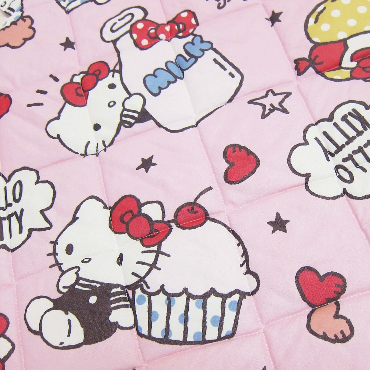 收納型卡通兒童睡袋 3件組 Hello Kitty 天天早餐日