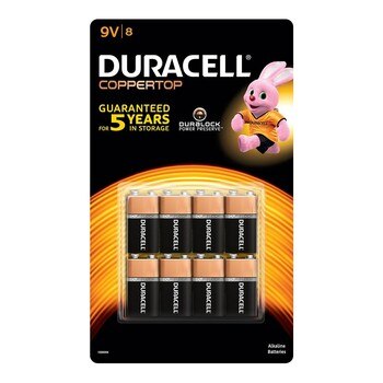 Duracell 金頂鹼性9伏特電池8入 Duracell 金頂鹼性9伏特電池8入