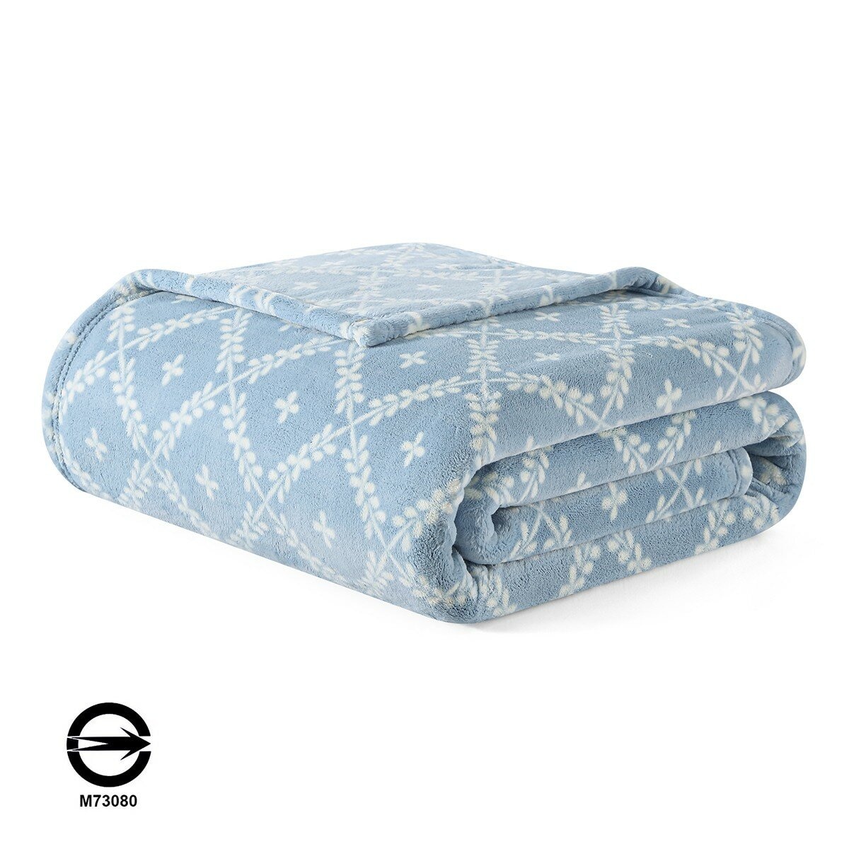 Casual Living 印花柔軟舒適毛毯 152公分 X 177公分 藍