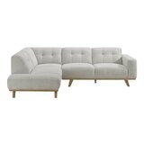 Aiden & Ivy 布面L型沙發