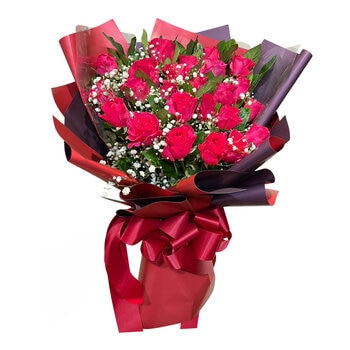 情人節玫瑰花束 24入