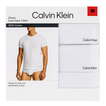 Calvin Klein 男純棉短袖上衣三件組