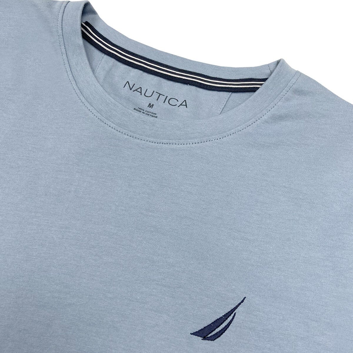Nautica 男短袖上衣 淺藍色