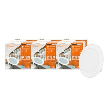 歐司朗 朗德萬斯 晶享 13W 6吋 LED 薄型崁燈 6入 白光