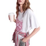 Juicy Couture 女刺繡短袖上衣 白