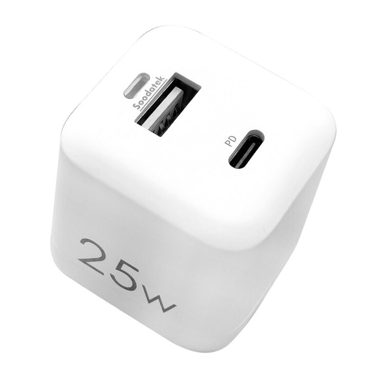Soodatek 25W 雙孔USB高速充電器 3入 白 SHC1U1-PC25WH