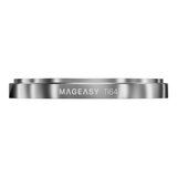 MAGEASY Odyssey Strap M 超軍規防摔掛繩手機殼 iPhone 17 Pro Max(皮革午夜/沉穩黑) + 鏡頭保護貼Lenz 鈦合金(鈦白) + Vetro 9H 鋼化玻璃保護膜