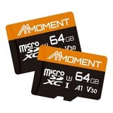 MMOMENT 64GB MicroSDXC U3 V30 A1 記憶卡 2入組 MMOMENT 64GB MicroSDXC U3 V30 A1 記憶卡 2入組