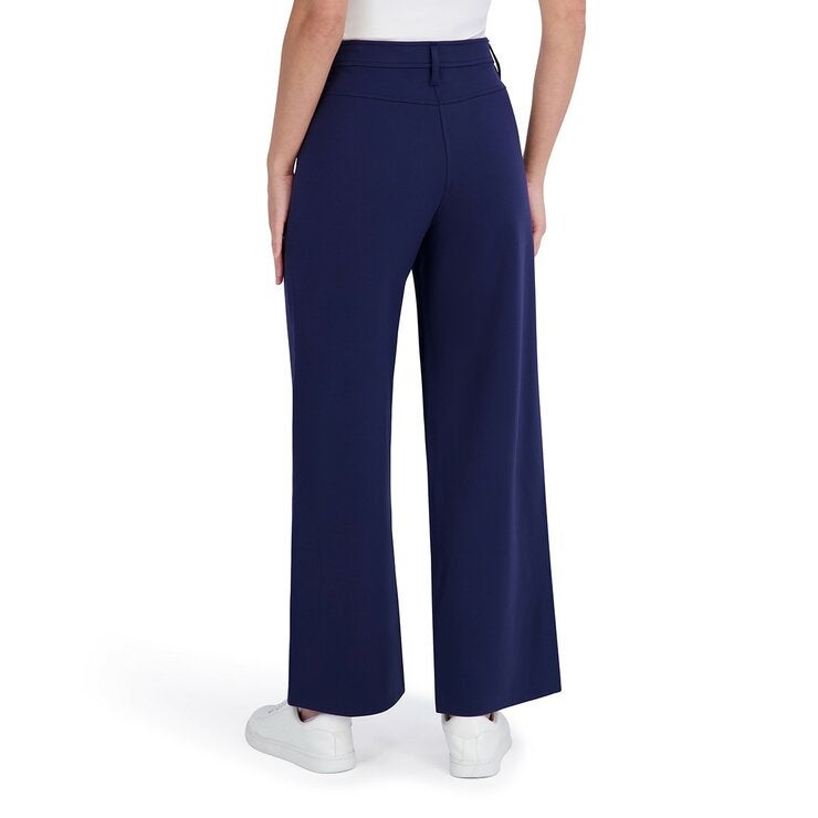 DKNY 女休閒寬褲 深藍
