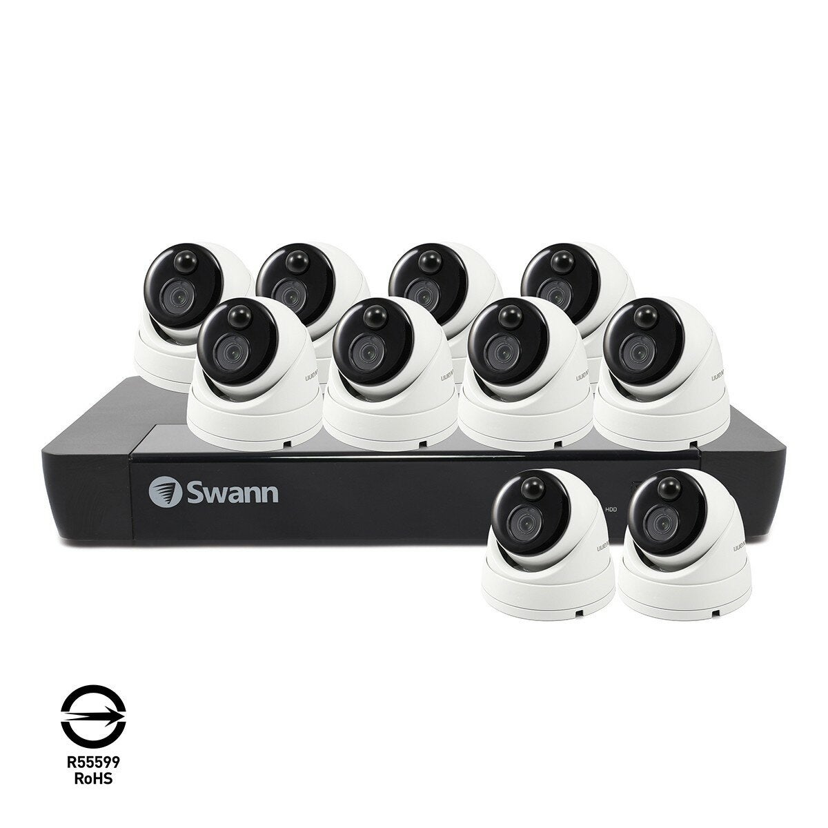 Swann 4K 半球型攝影機 X 10 + 16通道NVR套裝 Swann 4K 半球型攝影機 X 10 + 16通道NVR套裝