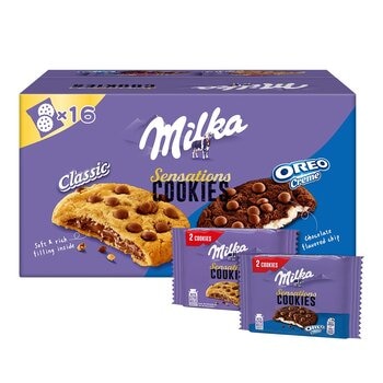 Oreo X Milka 巧克力風味豆 綜合夾餡餅乾分享組 852克