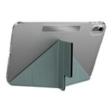 MAGEASY Facet 全方位支架透明背蓋保護套 for 2022 iPad 10 & 2025 iPad A16 深水青