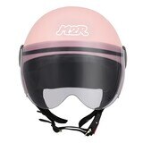 M2R 機車半露臉式防護頭盔 M505 XS 消光粉紅