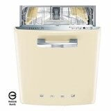 SMEG 高熱壓旋風烤箱 奶油色 SF6905P1 + SMEG 嵌入式洗碗機 奶油色 ST2FABCR 組合