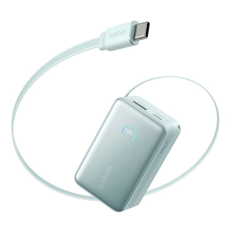 ANKER Nano A1638 行動電源 10000mAh 45W 自帶USB-C伸縮線 ANKER Nano A1638 行動電源 10000mAh 45W 自帶USB-C伸縮線