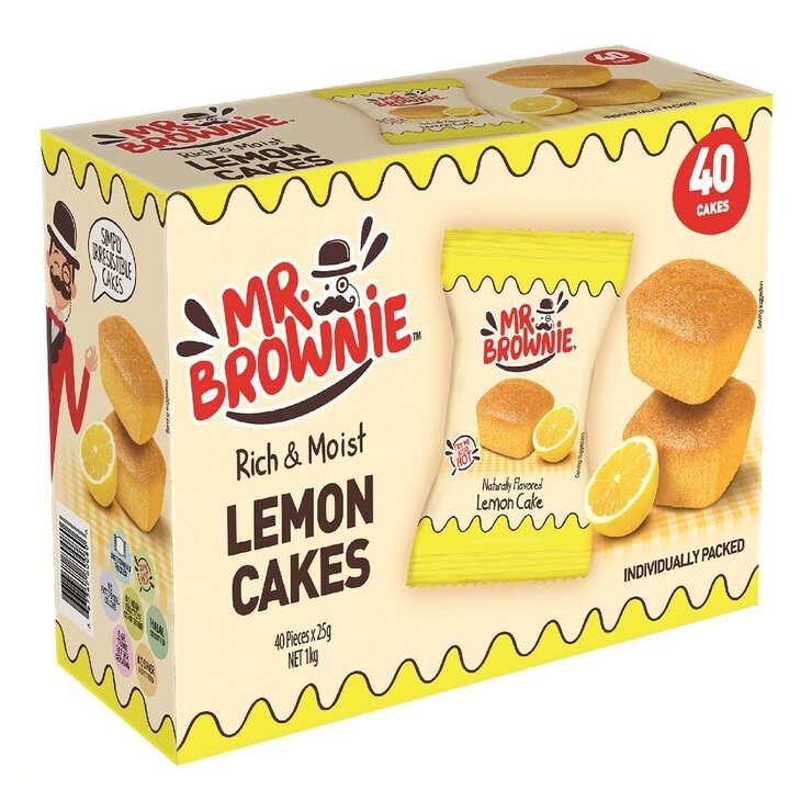 Mr. Brownie 檸檬風味蛋糕 40入