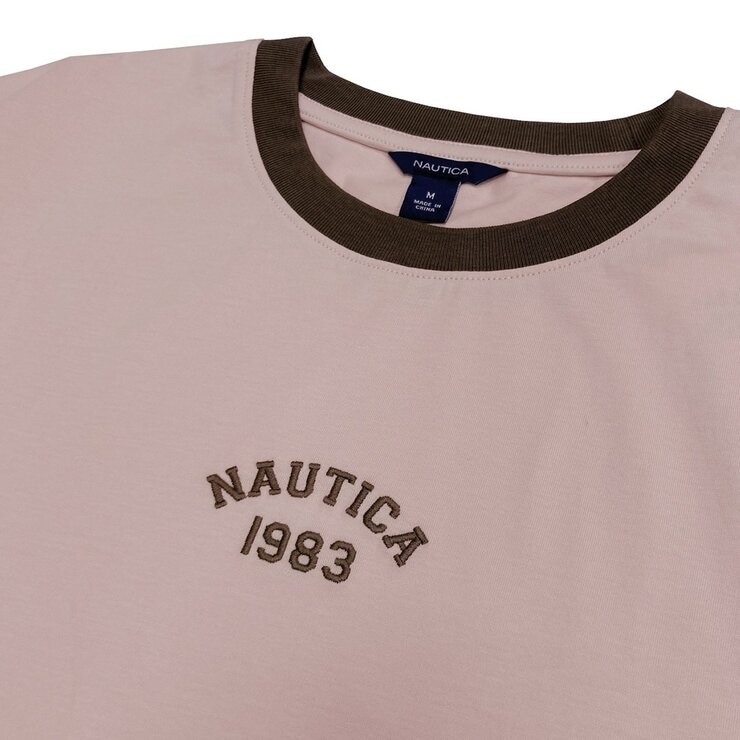 Nautica 女短版短袖上衣 粉