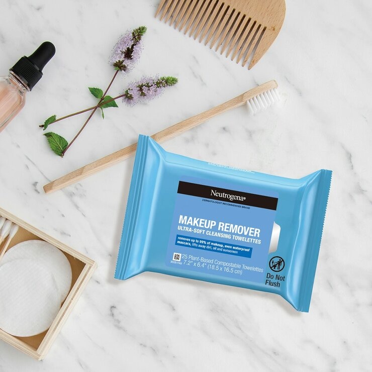 露得清 柔軟潔面巾組 卸妝棉 25張 X 4入 & 玻尿酸保濕棉 25張 X 1入