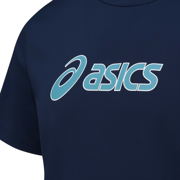 Asics 男短袖運動上衣 深藍 Asics 男短袖運動上衣 深藍