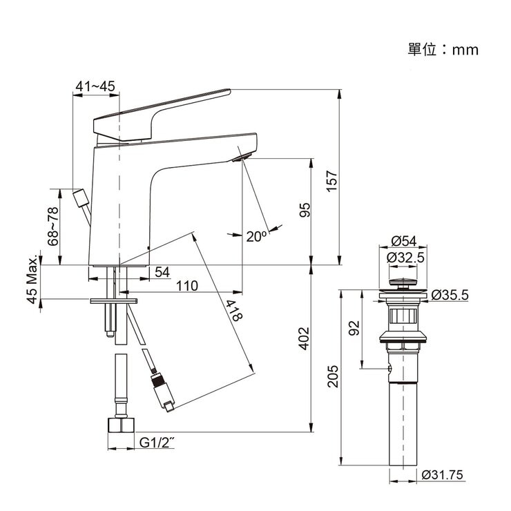 Kohler Accliv 單槍面盆龍頭 鍍鉻 Kohler Accliv 單槍面盆龍頭 鍍鉻