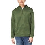 Kirkland Signature 科克蘭 1/4 拉鍊長袖衣 迷彩綠 XL