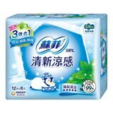 蘇菲 薄荷夜用衛生棉 29公分 12片 X 6包