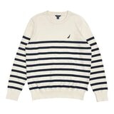 Nautica 男圓領毛衣 白 S