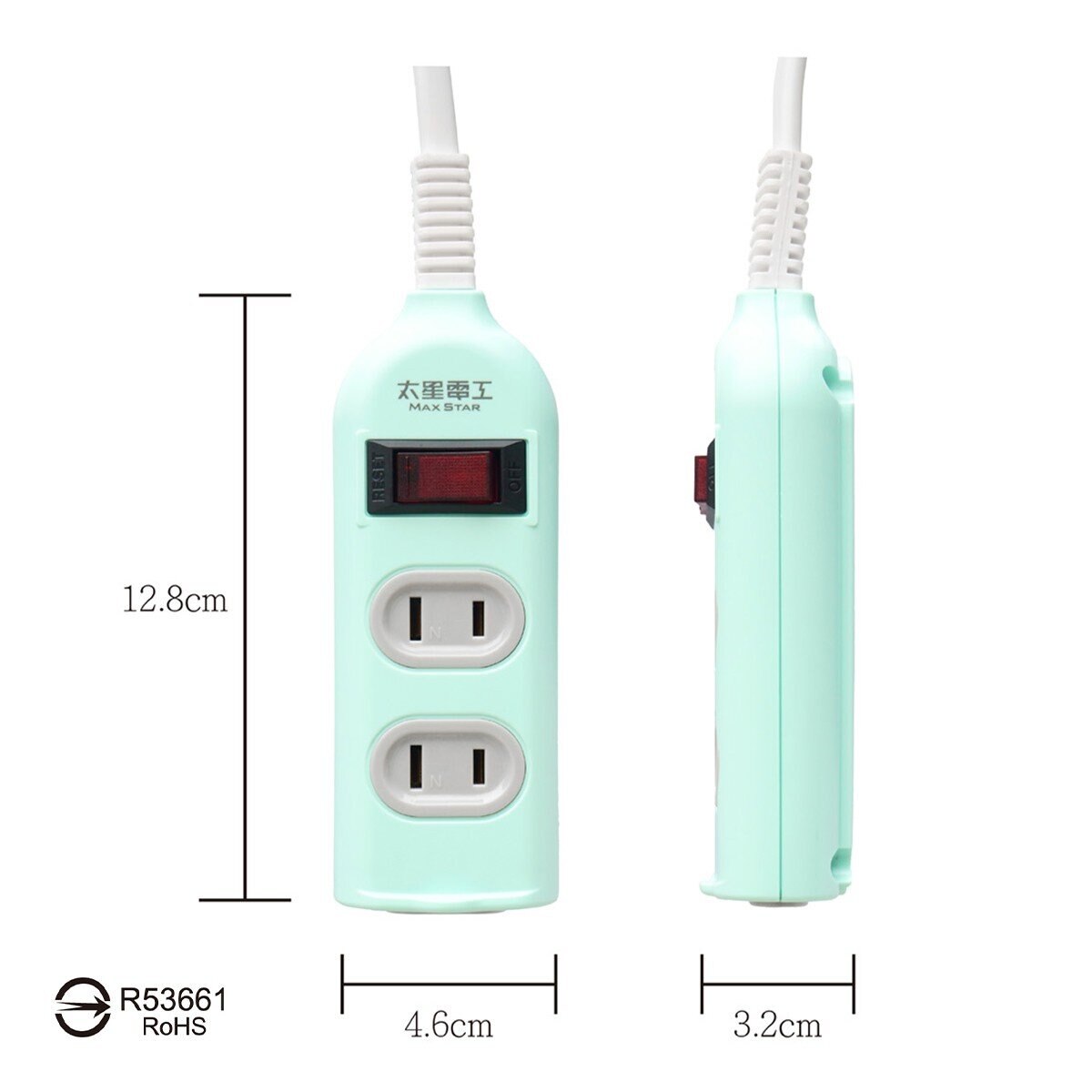 太星電工 一開三插延長線延長線 2P9尺 3入 綠色 太星電工 一開三插延長線延長線 2P9尺 3入 綠色
